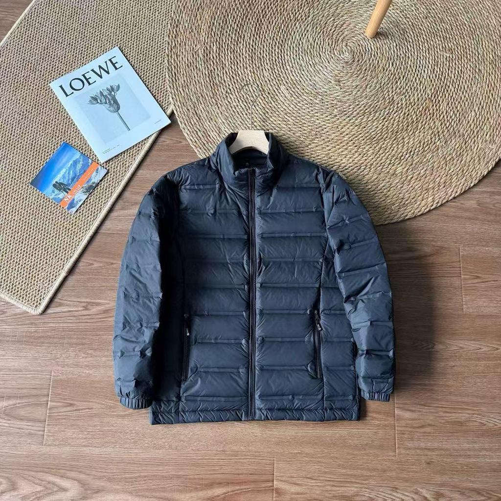 Unisex Lightweight Down Jacket: High-Quality, Stand-up Collar, for Autumn/Winter Outdoor Mountaineering