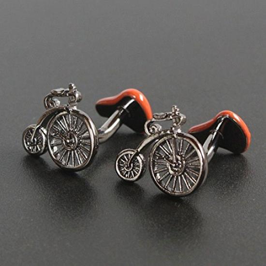 Kamakura Cufflinks Workshop Bicycle Saddle Cufflinks cf1895 &