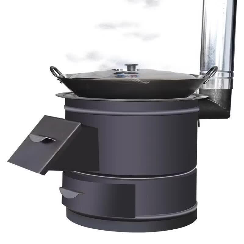 Jundingying Outdoor Wood-Burning Stove with 2M Chimney