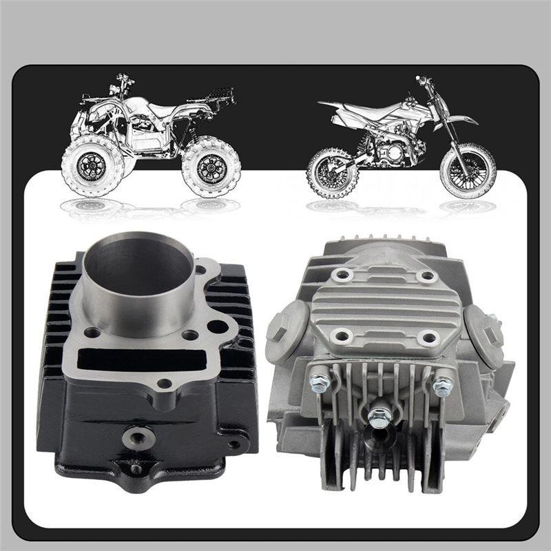 Motorcycle Cylinder Head Barrel Piston Kit Replacement Set 52.4Mm For 110Cc For 110 WS110 C110 ATV UTV
