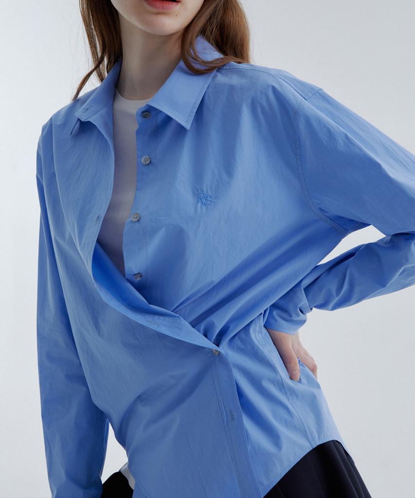 RAVEROUS Rvs Wrap Shirt Blue