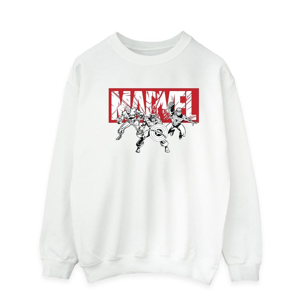 Marvel Mens Comics Hero Group Sweatshirt