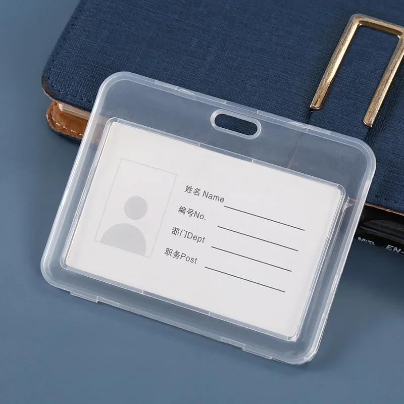 Retractable Clear Waterproof Card Cover Business Credit Cards Bank ID Card Sleeve Protect Holder Case for Student Women Men