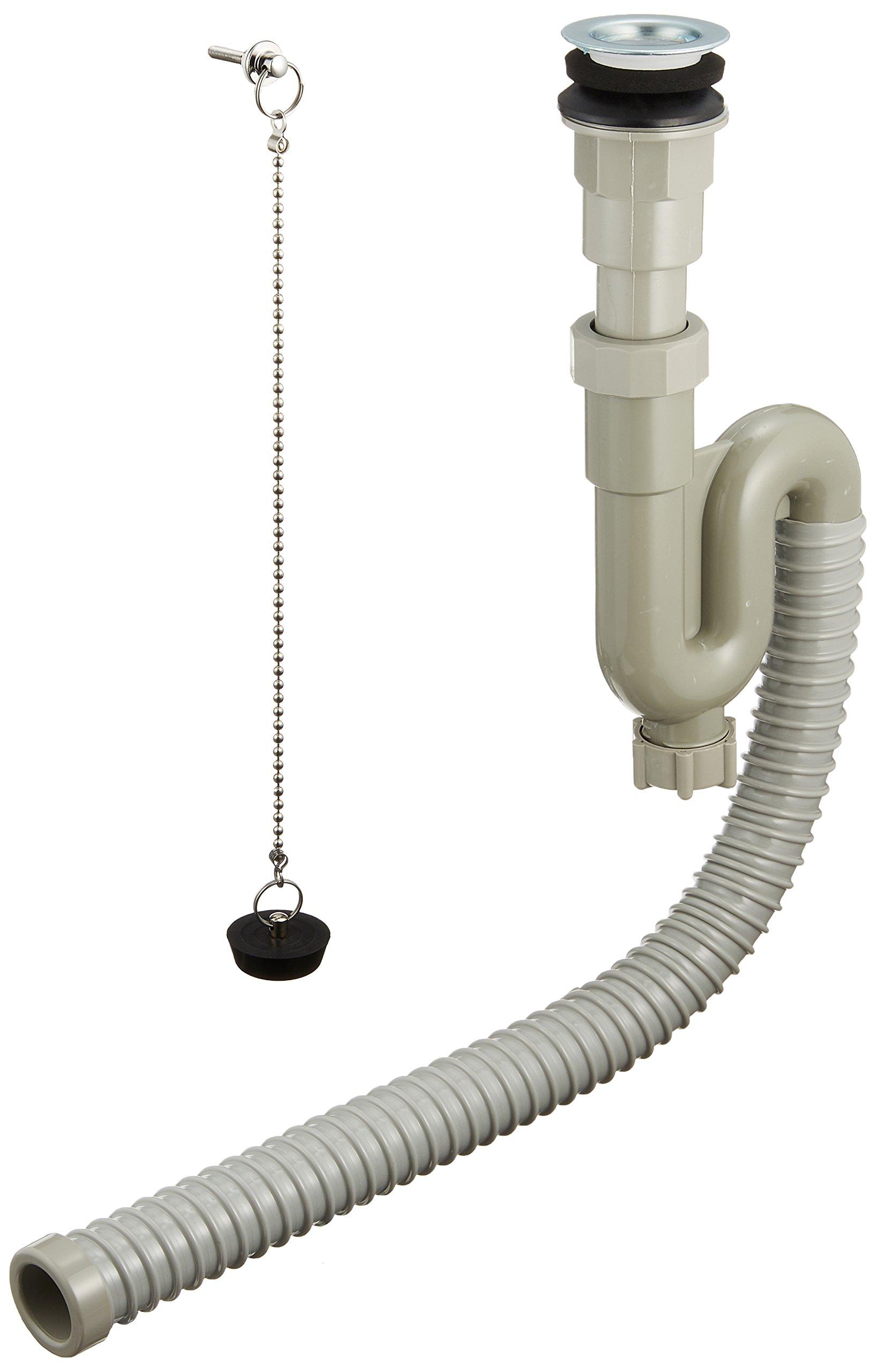 

SANEI S-trap hose with overflow, flexible, easy positioning, 32mm pipe diameter, resin construction, PH786-32