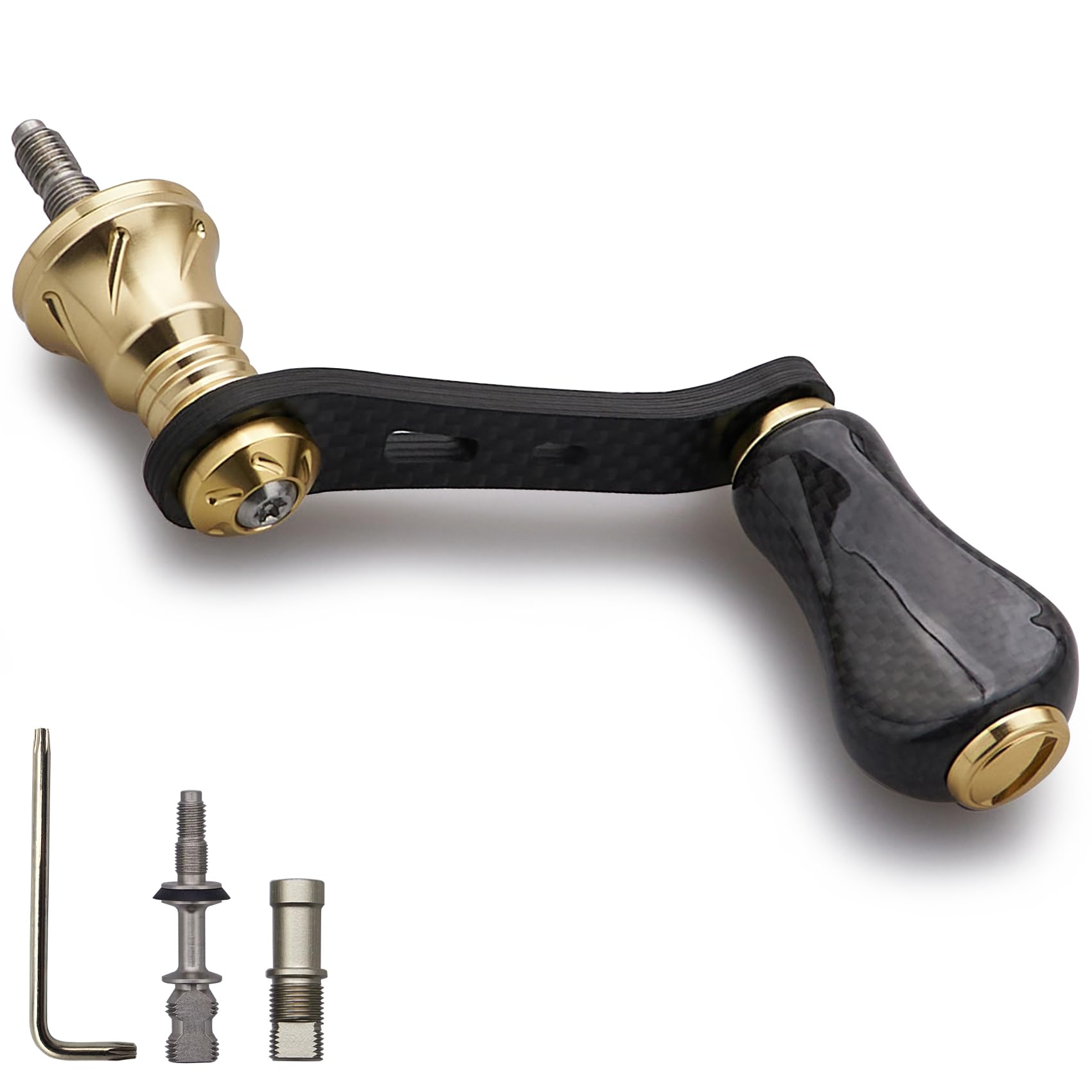 

Рукоятка катушки HEIGHTEN 42 мм с кнобом Shimano Daiwa Спиннинговая катушка Универсальная Игровая Речная Серия Тыква Кноб 20 мм/21 мм [Легкая рыбалка] (20 мм - Золотой) (1056)