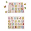 Puzzle Wooden Numbers Alphabet and Objects Puzzles Early Educational Toys for Toddlers