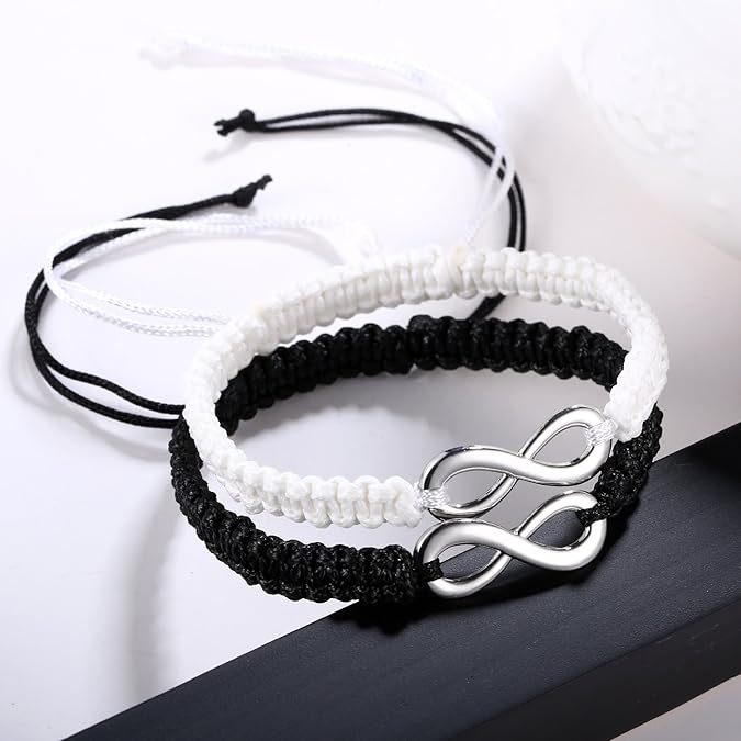 2pack/lot Friendship Bracelet Set Handmade Braided Rope Bracelet For Couples Men Comfortable Wearing