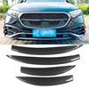 1 Pair Front Bumper Splitter Grille Trim Stylish Look Spoiler Diffuser Grille Trim Strip Replacement for   E‑Class W214  ‑Line 2024 and Later