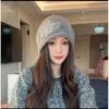 Butterfly Pattern Drawstring Beanie Cap Windproof Ear Protection Hat Casual Cover Head Cap  Women