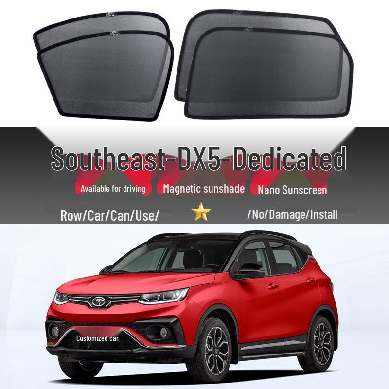 South-DX5 Magnetic Car Sunshade: Self-Adhering Side Window Sun Blocker & Heat Insulation Interior Curtain