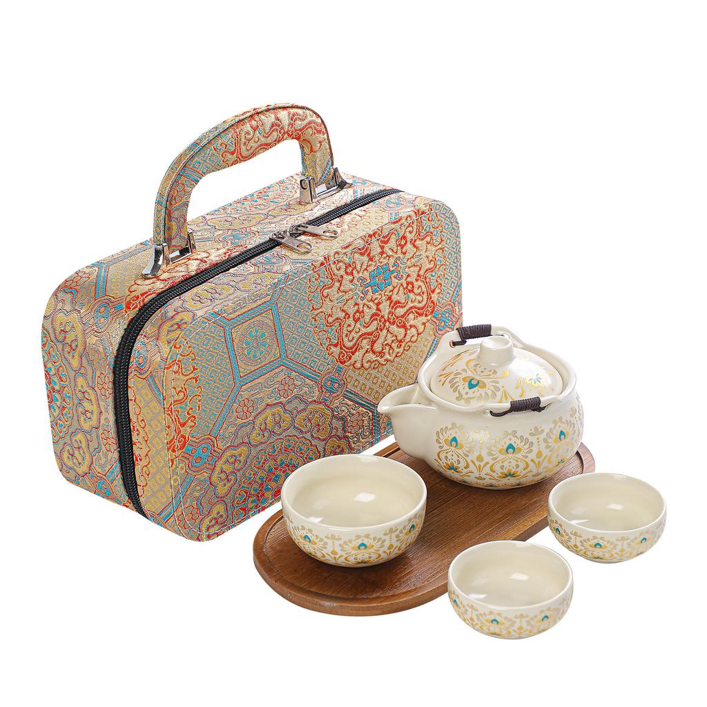 Dunhuang Merchandise Portable Travel Tea Set Business Gift Set Group Buying Activity Souvenir Gift To Give Customers Small Gifts