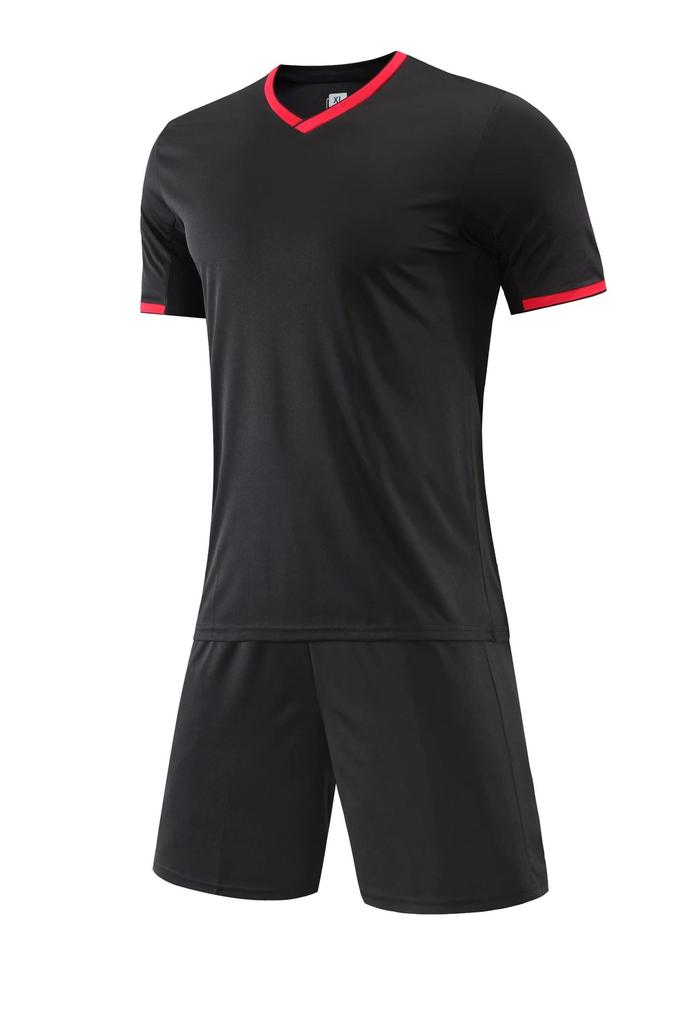 Adult Kids Soccer Uniform Set Breathable Sweat Absorption Quick Dry Soccer Jersey Stitching Color Competition Training Soccer Uniform