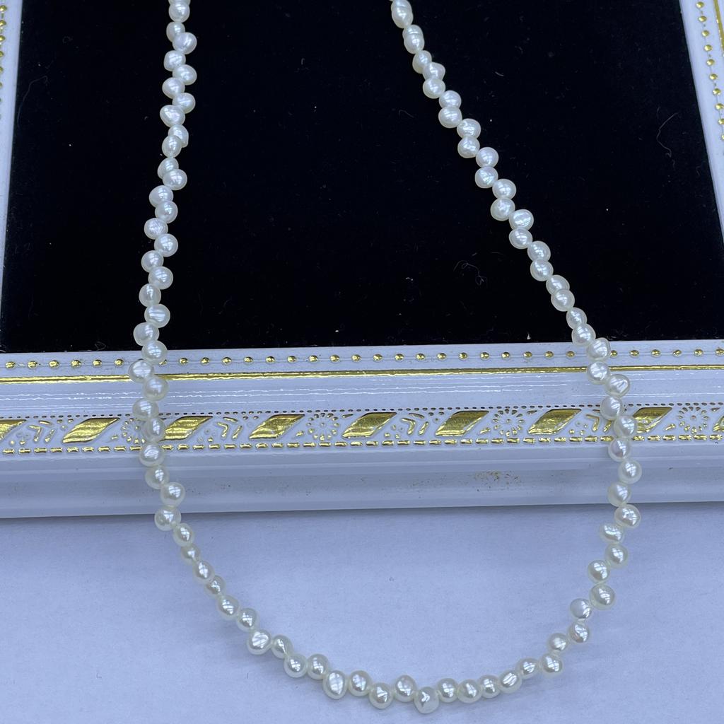 1String, Purple Yellow White Natural Freshwater Pearls, Top Sided Drilled Hole Pearl Beads for Jewelry Making DIY Crafts (Beads 4-5mm, Length 36cm)