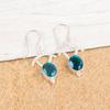 Apatite Gemstone 925 Sterling Silver Jewelry Handmade Earrings1.50" Gift For Her EE-51-12