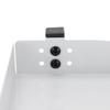 Clamp-On Desk Shelf – 2-Tier Under/Over Desk Storage Organizer with Guardrail – White