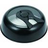 Pearl Metal Handy Silicone-Coated Stand Plate Cover with Window, Round, 22cm, HB-5414