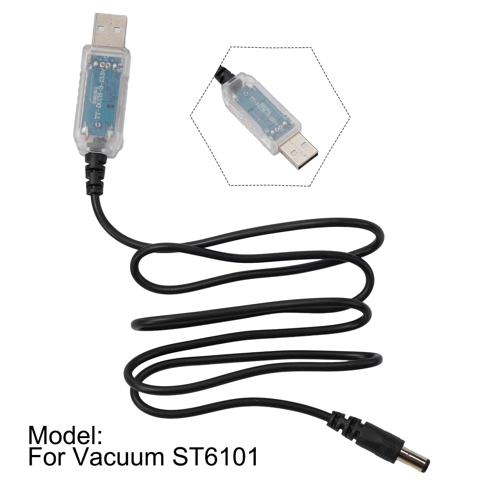 1 шт. Зарядный кабель для автомобильного бытового пылесоса ST-6101 120 Вт USB зарядный кабель провод аксессуары запчасти для домашнего пылесоса China Mainland