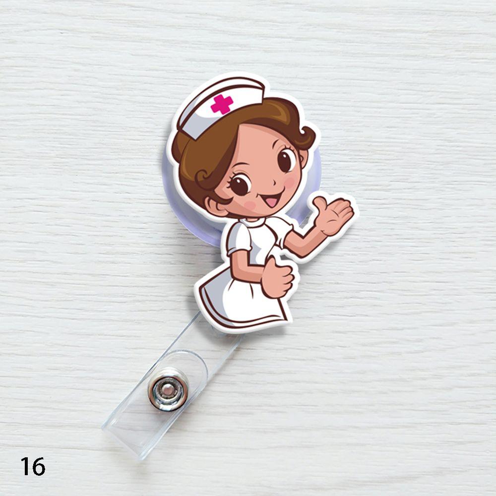 Fashion Stationery Office Supplies Mini Badge Holder Retractable ID Name Card Lanyards
