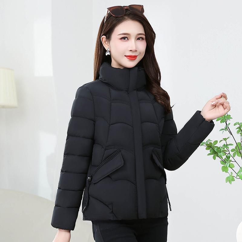 Cotton clothes short women's winter new thin warm cotton clothes fashionable stand-up collar small thickened bread clothes trendy