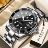 BINBOND Orginal Precise Quartz Wristwatches for Men Luxury Luminous Waterproof Auto Date Men's Watch Stainless Steel Strap Reloj