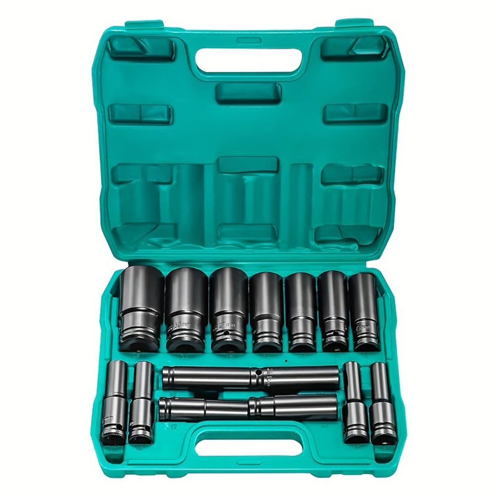 1/2 Inch Drive Socket Set,20/15pcs Socket Set(8-32mm), CR-V Steel for Automotive Maintenance, Repairs, and DIY Projects