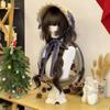 Connie Wigs Women's Vintage Jellyfish Cut Long Curly Hair - Sweet Lolita Style with Face-Slimming Roman Curls