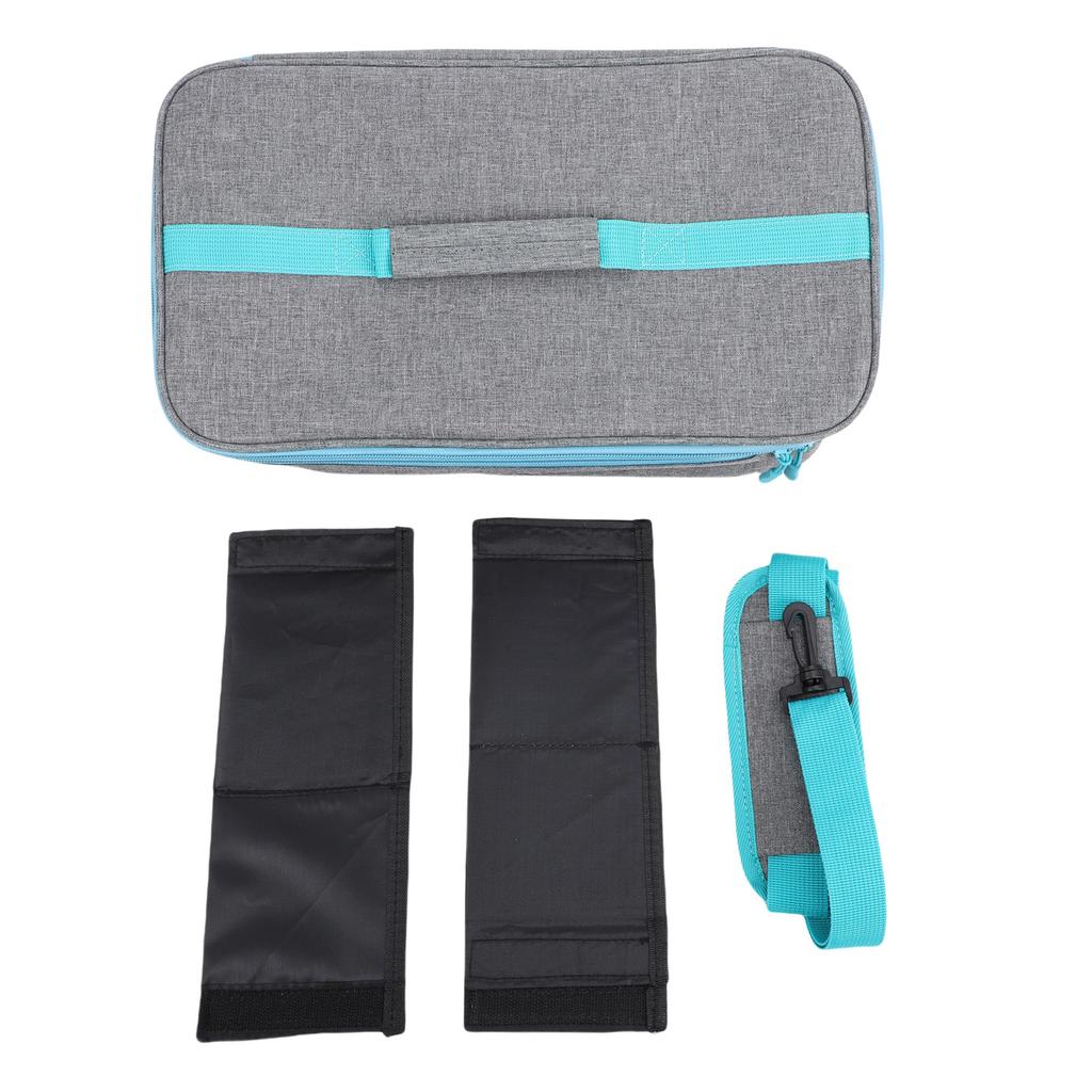 First Responder Bag Medication Carrying Case Emergency Supplies Storage Bag for Car Home Office Outdoor Grey 18x23x40cm