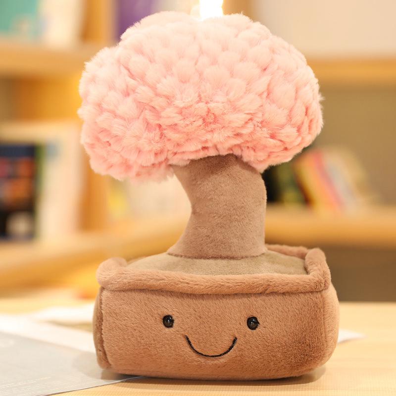 Creative Plush Tulip Succulent Ornaments – Fun Simulated Potted Decor for Home, Study, or Living Room