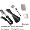 Plastic Welder & Smoothing Tool Kit for Car Bumper Repair with Welding Nails and Crack Repair Spatula.