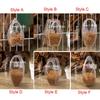 Wandbehang Vogelfutterbecher Transparent Abnehmbar Papageien Futterspender Tränke Kunststoff Spritzschutz Vogel Wassernapf