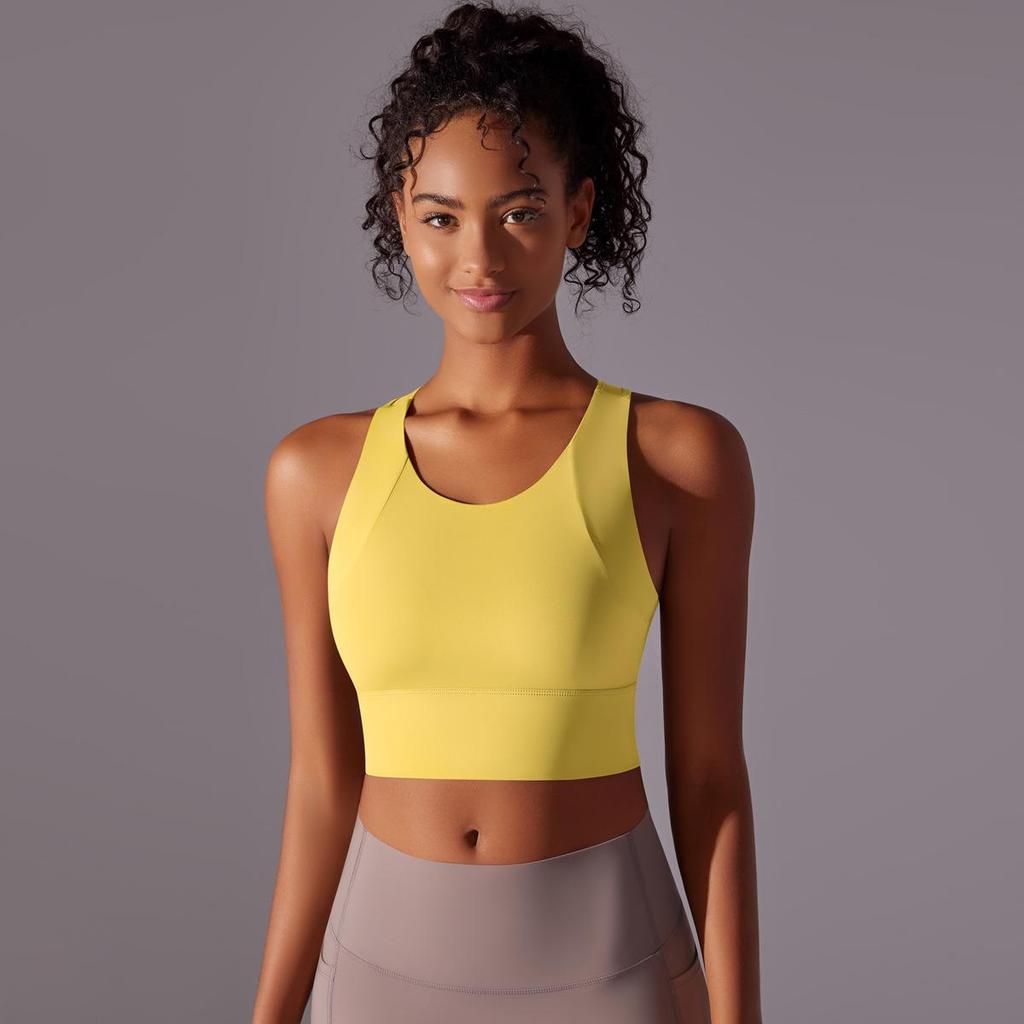 Damers högintensiva stötsäkra yoga-väst och sport-bh