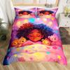 Wind Three-Piece Quilt Cover 3D Digital Printing Bedding Set Moon Bed Cover