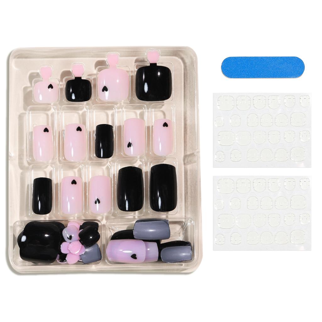 Manicure Wearing Armor Love Hands and Foots Manicure Finished Patch Fake Nail Set Wearing Armor