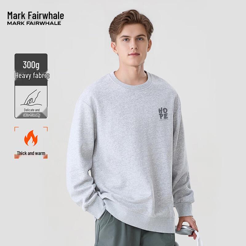 Mark Fairwhale Men's Heavyweight PMK HOPE Graphic Round Neck Sweatshirt