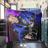 1pc Johnny Hallyday guitar performance blanket, al season lightweigh Poster blanket home office outdoor nap multifunc Poster blanketional blanket