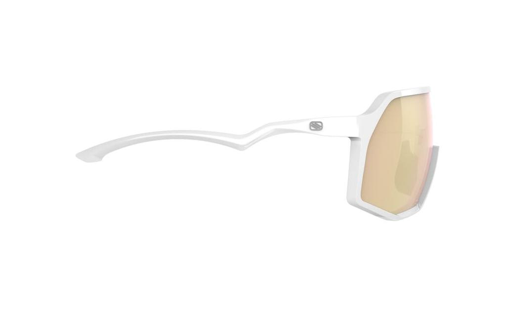 RUDY PROJECT THUNDER Sunglasses White Laser Rose Gold Lens 150mm Gloss/Multi SP995469-0000 Width