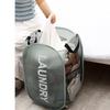 Portable Mesh Pop Up Laundry Hamper Wide Opening Breathable Collapsible Space-Saving Laundry Basket Dorm Travel Bathroom Items