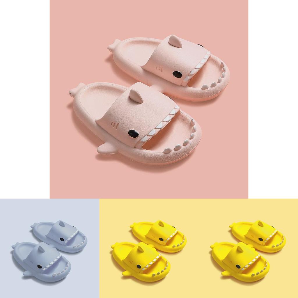 Cute Toddler Cartoon Sharks Non-slip Slippers For Boys And Girls Soft Breathable Eva Sandals