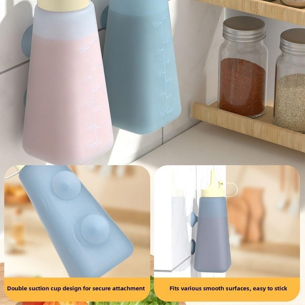 Transparent Sauce Dispenser Leakproof Design Silicone Split Bottle  Salad Dressing