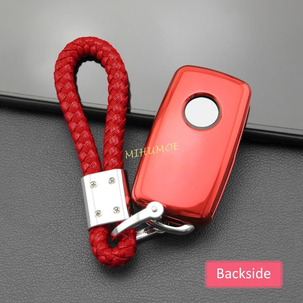 Flip Key Fob Chain For VW Jetta Polo Golf MK6 Passat B7 Tiguan Beetle Touran Eos UP Scirocco Accessories Cover Case Keychain