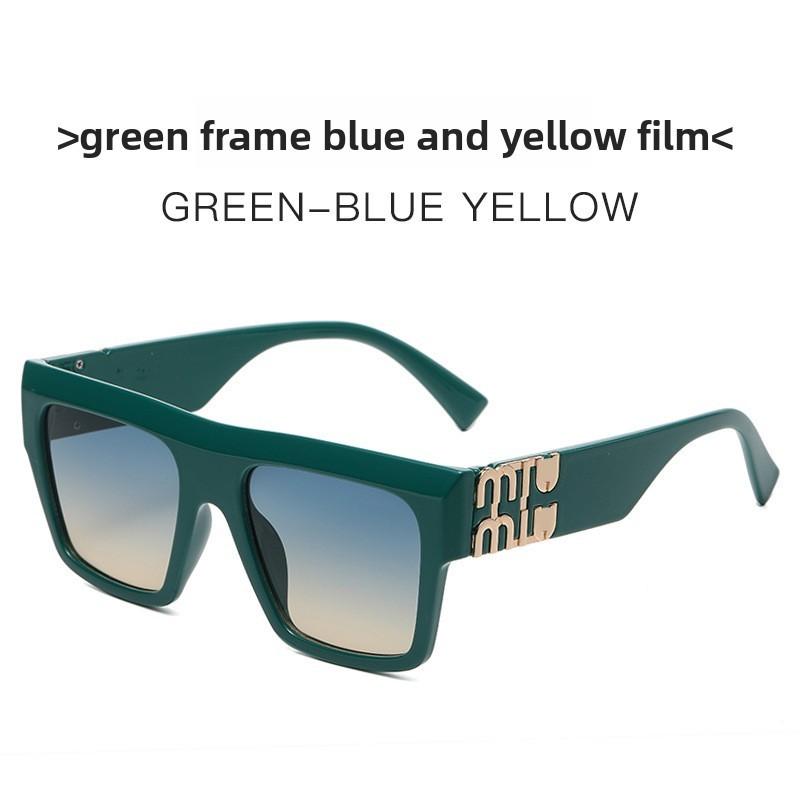 M Letter Square Sunglasses For Women Summer Fashion Uv400 Protective Eyewear For Travel And Beach