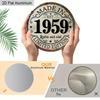 2D Flat Vintage "Made in 1959" Aluminum Plaque, Wall Decor for Home Bar Cafe Garage, Ideal Birthday Gift for Friends