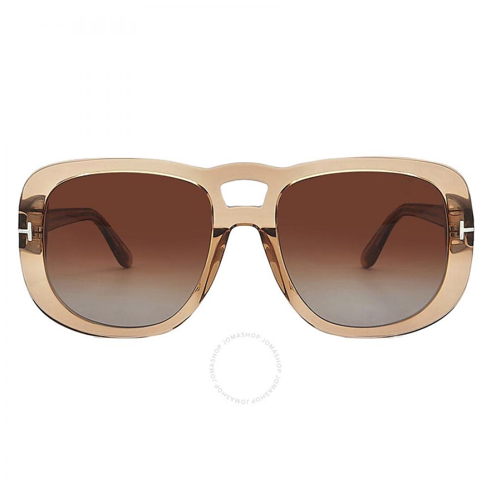 

Tom Ford Billie Brown Gradient Pilot Ladies Sunglasses FT1012 45F 56