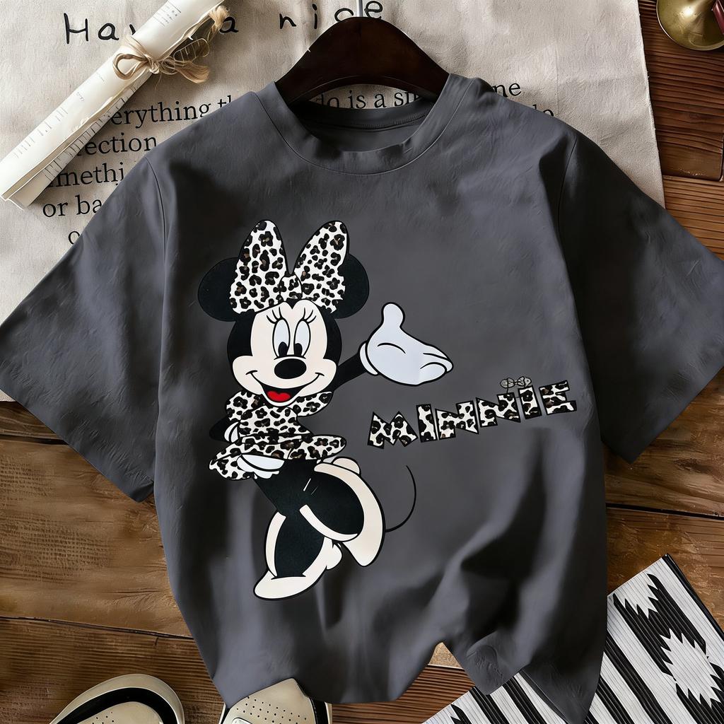 ParentChild Vintage Disney Minnie Graphic T Shirt Unisex Women Short Sleeve TeeOversized Casual Tops Summer Streetwear 2026 Y2k