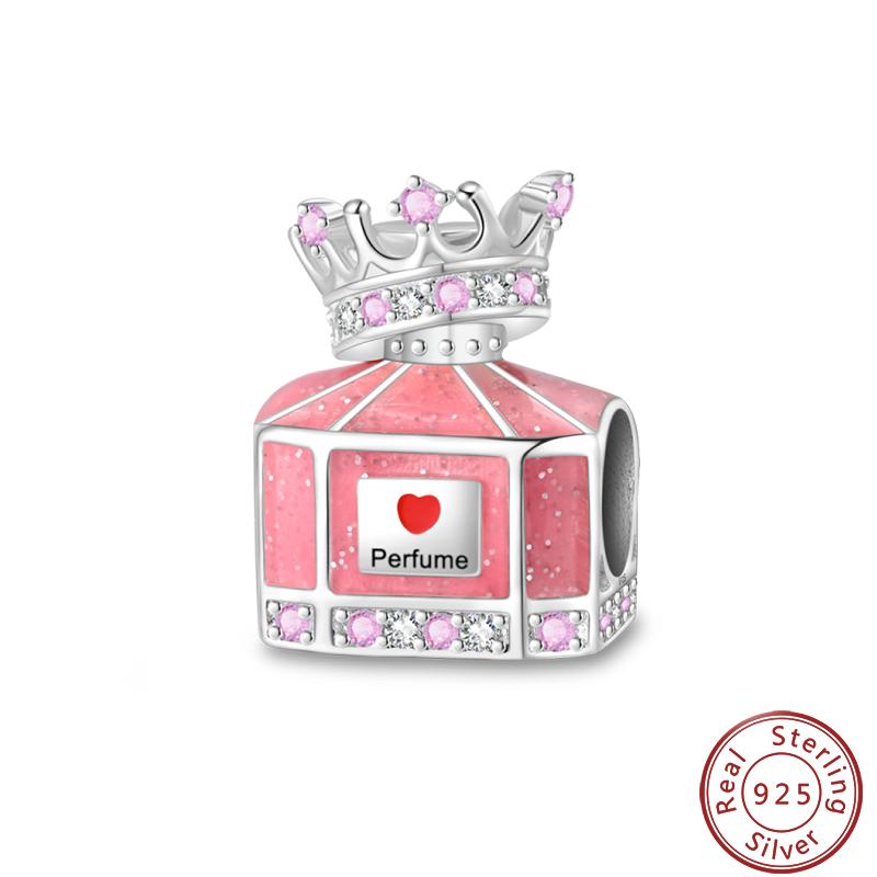 Copper Perfume Bottle High Heels Princess Dress Fashion Romantic Charms Beads 3Mm Diy Fine Jewelry Making