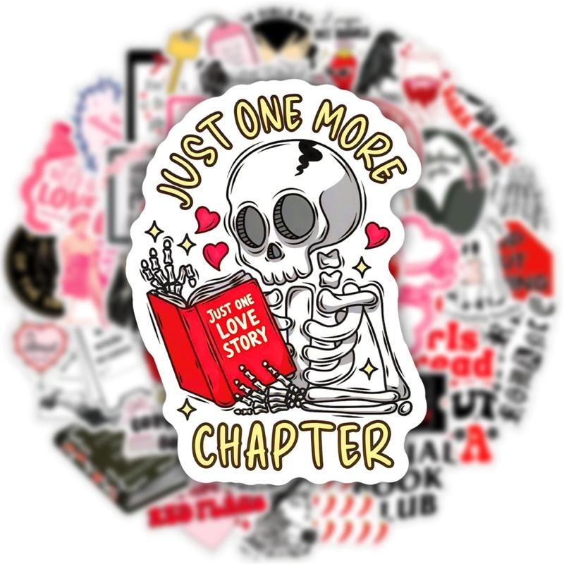 10/30/50PCS Love Skeleton PVC Sticky Sticker Aesthetic DIY Decoration Scrapbooking Hand Accounting Supplies
