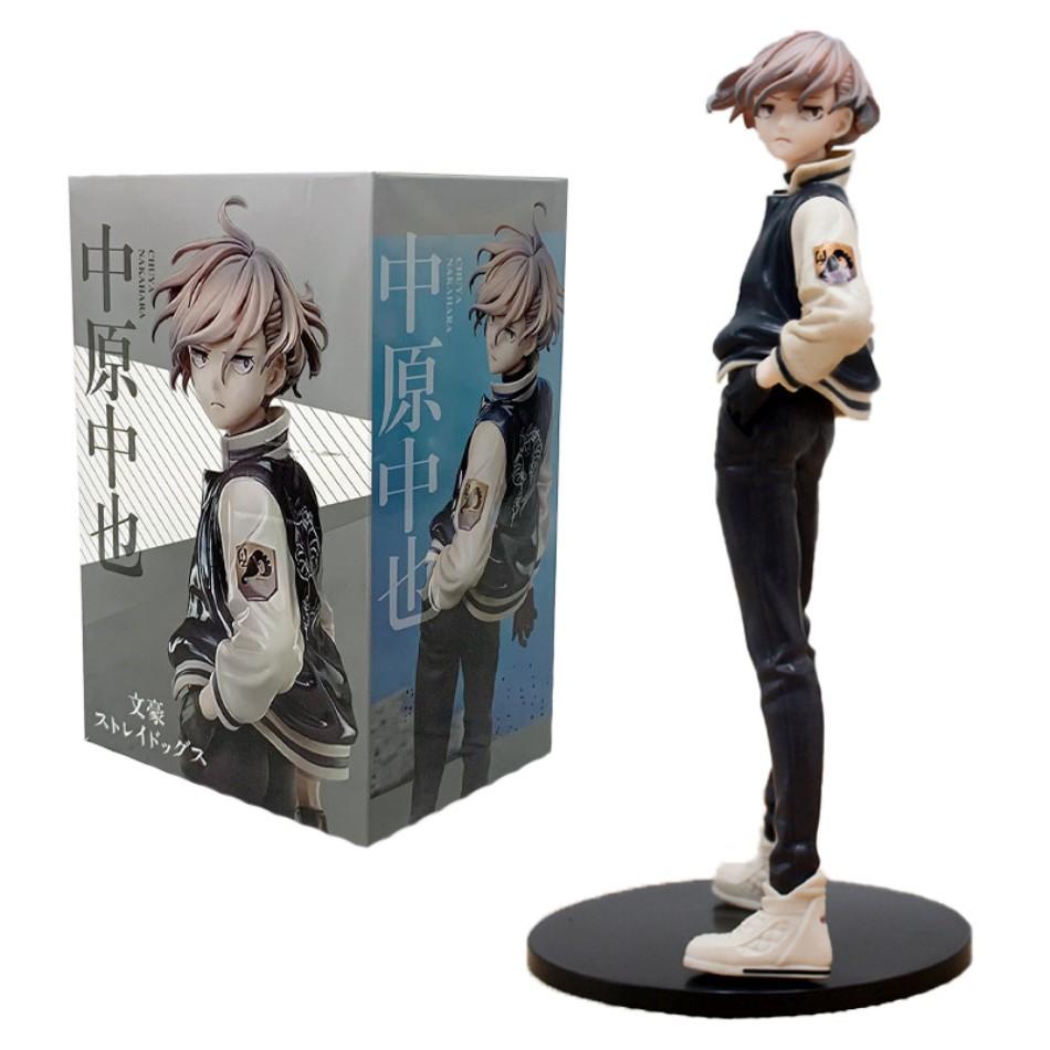 22cm bungou dogs vagrants anime figure youth dazai osamu action figure nakahara chuuya statuette pvc collection model doll toys