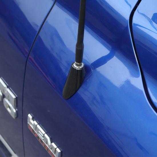 Carbon Fiber Antenna Base Moulding Decor Cover Trim For Dodge RAM 1500 2010-2017