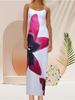 Sexy bedrucktes Spaghettiträgerkleid im europäischen und amerikanischen Stil - Heißer Verkauf im Frühling/Sommer