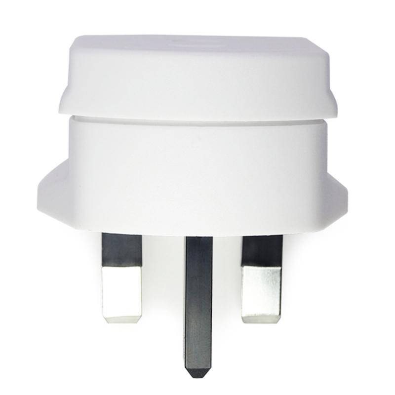 Adaptér pro elektrický zubní kartáček UK, 2pinový na 3pinový adaptér pro elektrický holicí strojek, bílý